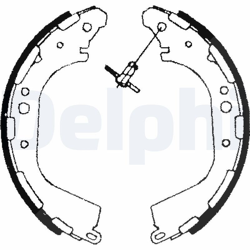 Delphi Bremsbackensatz [Hersteller-Nr. LS1709] für Infiniti, Nissan
