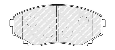 Ferodo Bremsbelagsatz, Scheibenbremse [Hersteller-Nr. FDB1757] für Mazda