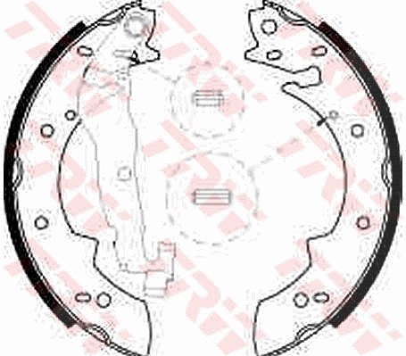 Trw Bremsbackensatz [Hersteller-Nr. GS8524] für Volvo, Suzuki, Alfa Romeo, Renault