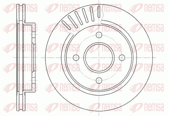 Kawe 1x Bremsscheibe [Hersteller-Nr. 616010] für Ford, Ac, Ford Usa