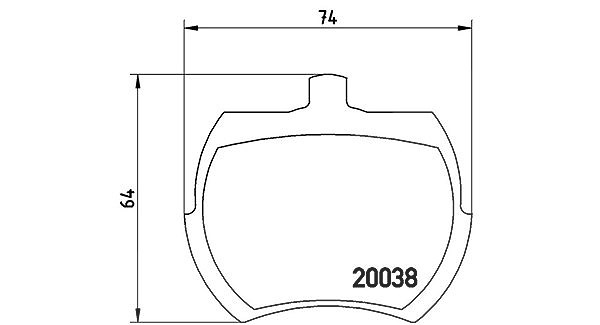 Magneti Marelli Bremsbelagsatz, Scheibenbremse [Hersteller-Nr. 363700452002] für Rover, Austin