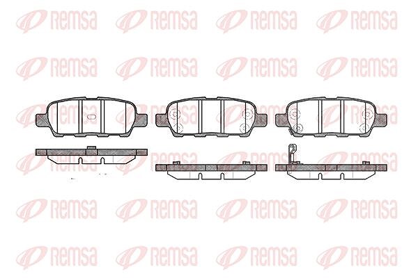 Kawe Bremsbelagsatz, Scheibenbremse [Hersteller-Nr. 087601] für Suzuki, Infiniti, Nissan, Renault