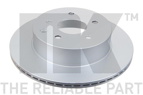 Nk 1x Bremsscheibe Hinterachse Belüftet [Hersteller-Nr. 312261] für Infiniti, Nissan, Renault