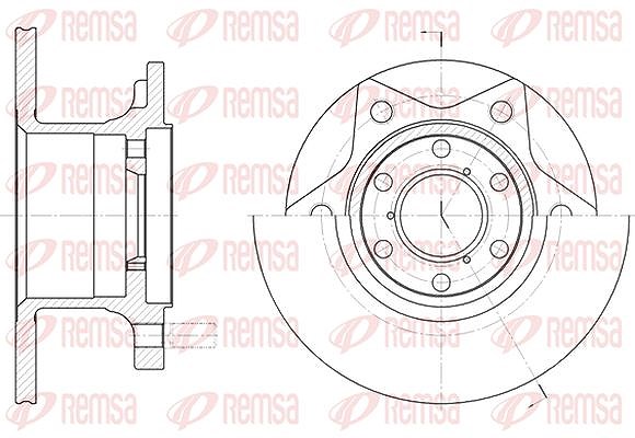 Kawe 1x Bremsscheibe [Hersteller-Nr. 624200] für Iveco, Alfa Romeo