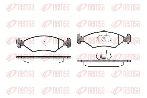 Kawe Bremsbelagsatz, Scheibenbremse [Hersteller-Nr. 011910] für Ford, Mazda