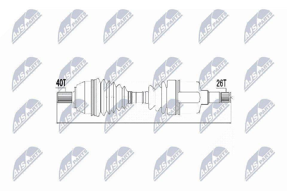 Nty Antriebswelle [Hersteller-Nr. NPW-FR-050] für Ford