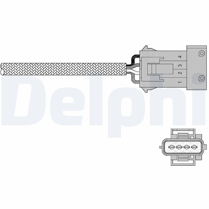 Delphi Lambdasonde [Hersteller-Nr. ES20258-12B1] für Peugeot, Citroën