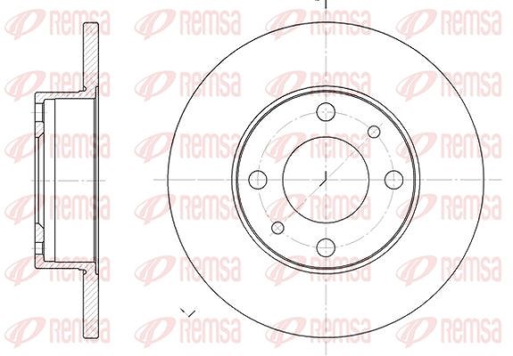 Kawe 1x Bremsscheibe [Hersteller-Nr. 603000] für Fso, Lancia, Fiat, Pininfarina, Autobianchi, Yugo, Seat, Zastava, Abarth, Innocenti
