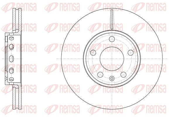 Kawe 1x Bremsscheibe [Hersteller-Nr. 632810] für Skoda, Audi, Seat, VW