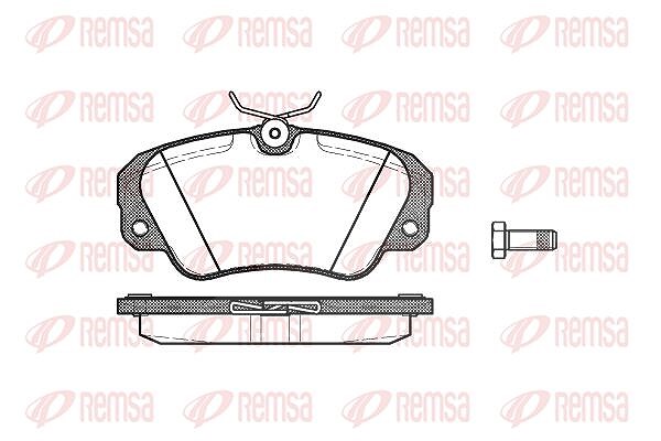 Kawe Bremsbelagsatz, Scheibenbremse [Hersteller-Nr. 038200] für Opel, Vauxhall