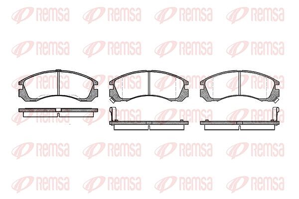 Kawe Bremsbelagsatz, Scheibenbremse [Hersteller-Nr. 035402] für Mitsubishi, Peugeot, Citroën