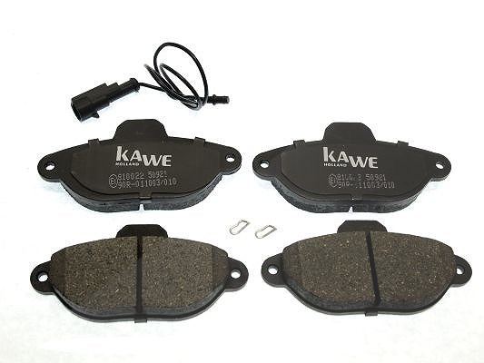 Kawe Bremsbelagsatz, Scheibenbremse [Hersteller-Nr. 810022] für Fiat, Ford, Chevrolet, Lancia
