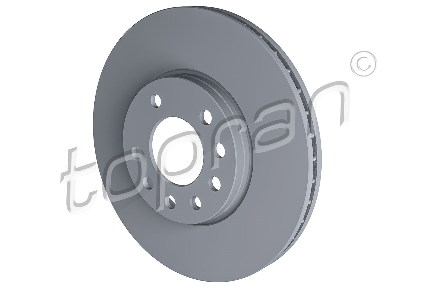 Topran Bremsscheibe Vorderachse Belüftet [Hersteller-Nr. 206511] für Fiat, Opel, Vauxhall