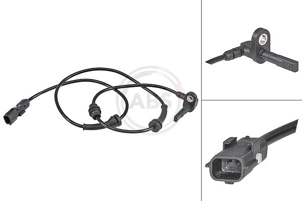 A.b.s. Sensor, Raddrehzahl [Hersteller-Nr. 30208] für Renault, Nissan, Vauxhall, Opel