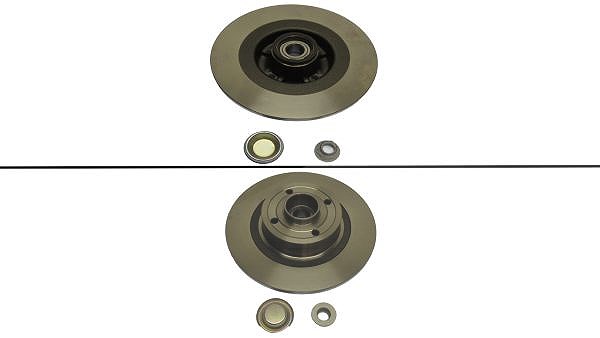 Kawe 1x Bremsscheibe [Hersteller-Nr. 6104720] für Renault