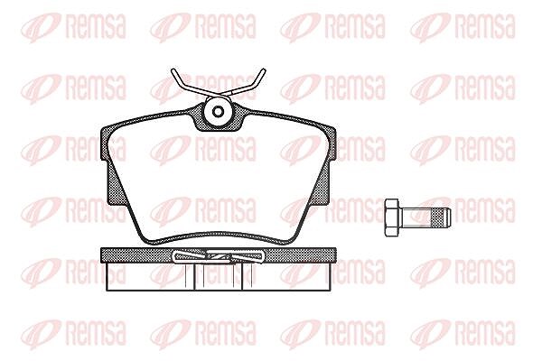 Kawe Bremsbelagsatz, Scheibenbremse [Hersteller-Nr. 059130] für Nissan, Vauxhall, Renault, Opel