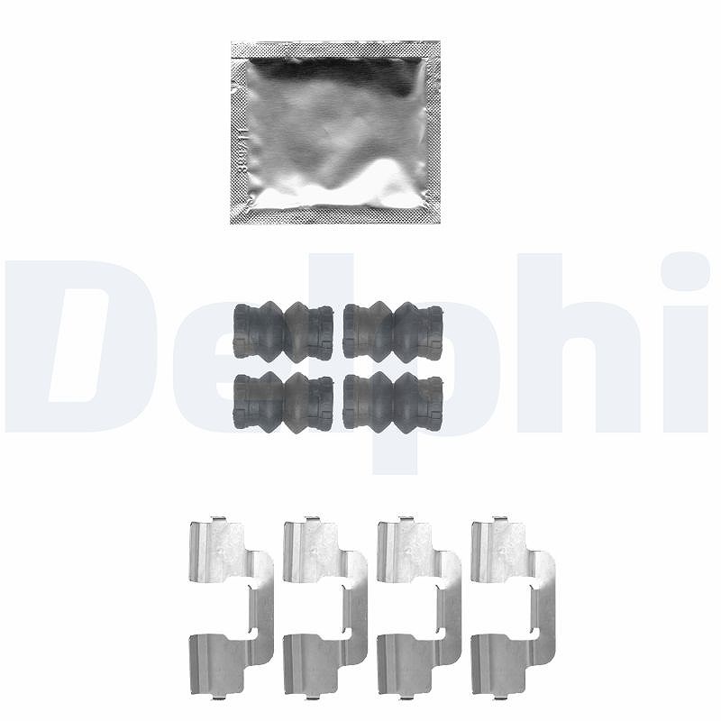 Delphi Zubehörsatz, Scheibenbremsbelag [Hersteller-Nr. LX0536] für Peugeot, Ds, Citroën