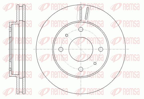 Kawe 1x Bremsscheibe [Hersteller-Nr. 639410] für Hyundai, Kia, Saab, Volvo, Opel, Mitsubishi