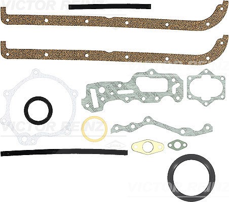Victor Reinz Dichtungssatz, Kurbelgehäuse [Hersteller-Nr. 08-12841-06] für Vauxhall, Bedford, Opel