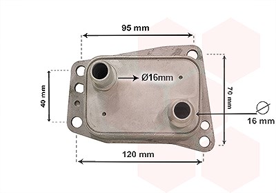 Van Wezel Ölkühler, Motoröl [Hersteller-Nr. 18013719] für Citroën, Fiat, Ford, Toyota, Ford Usa, Peugeot, Ds, Opel