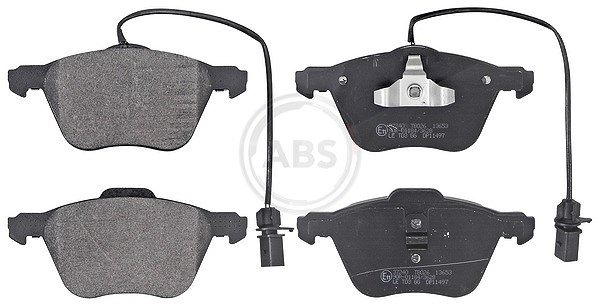 A.b.s. Bremsbeläge mit VWK vorne (Satz) [Hersteller-Nr. 37240] für VW, Seat, Ford