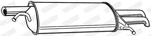 Walker Endschalldämpfer [Hersteller-Nr. 22079] für VW, Skoda