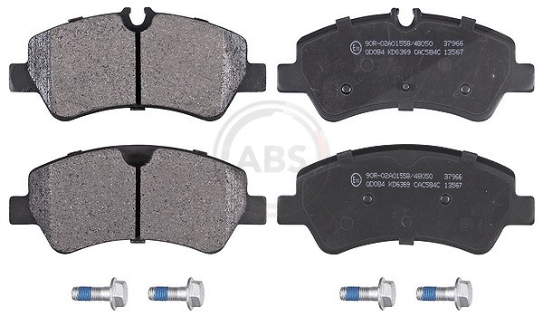 A.b.s. Bremsbeläge hinten (Satz) [Hersteller-Nr. 37966] für Ford