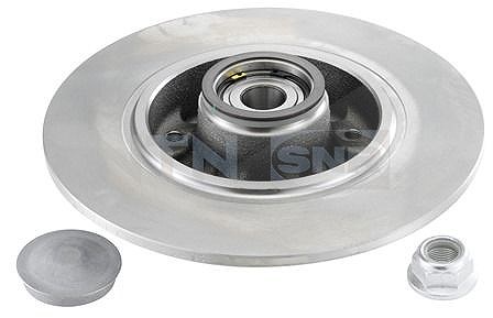 Snr 1x Bremsscheibe Hinterachse +Radlager Voll [Hersteller-Nr. KF155.103U] für Renault