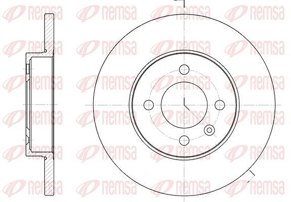 Kawe 1x Bremsscheibe [Hersteller-Nr. 617200] für VW, Seat