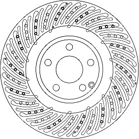 Trw 1x Bremsscheibe [Hersteller-Nr. DF6674S] für Mercedes-Benz