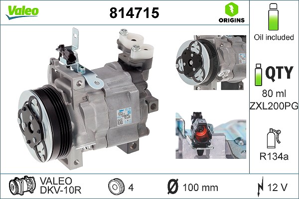 Valeo Kompressor, Klimaanlage [Hersteller-Nr. 814715] für Subaru