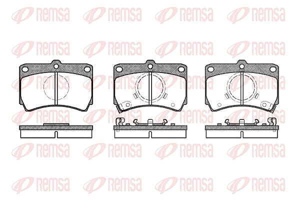 Kawe Bremsbelagsatz, Scheibenbremse [Hersteller-Nr. 021202] für Mazda