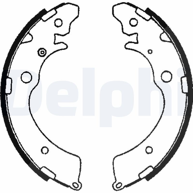 Delphi Bremsbackensatz [Hersteller-Nr. LS1641] für Honda, Suzuki