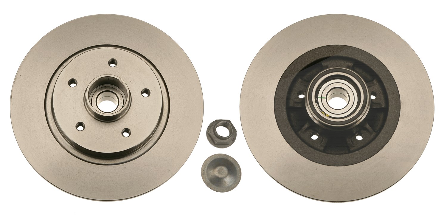 Trw 1x Bremsscheibe mit Radlager Voll Hinterachse [Hersteller-Nr. DF6043BS] für Renault