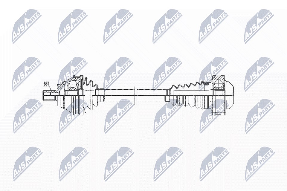 Nty Antriebswelle [Hersteller-Nr. NPW-WW-032] für Audi, Skoda, VW, Seat