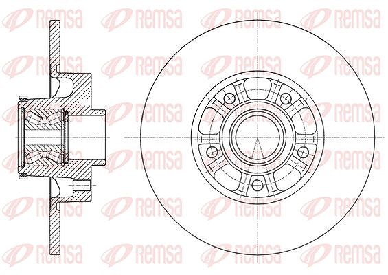 Kawe 1x Bremsscheibe [Hersteller-Nr. 6162620] für Vauxhall, Fiat, Renault, Opel