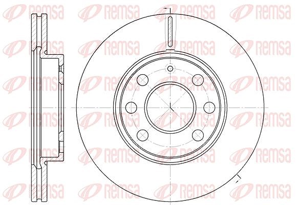 Kawe 1x Bremsscheibe [Hersteller-Nr. 666510] für Vauxhall, Land Rover, Opel