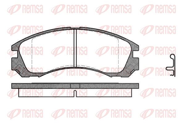 Kawe Bremsbelagsatz, Scheibenbremse [Hersteller-Nr. 035422] für Peugeot, Mitsubishi, Citroën