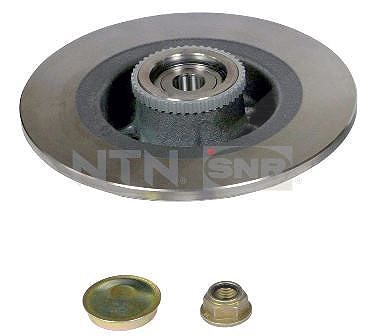 Snr 1x Bremsscheibe Hinterachse mit ABS-Ring+Lager [Hersteller-Nr. KF155.73U] für Renault