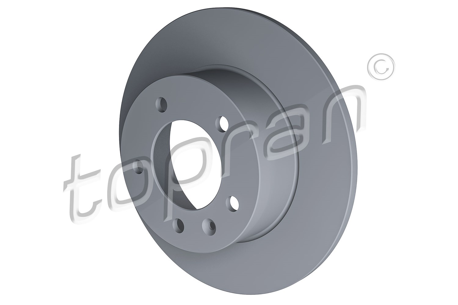 Topran Bremsscheibe Hinterachse Voll [Hersteller-Nr. 208236] für Nissan, Opel, Renault, Vauxhall