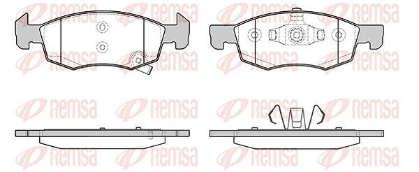 Kawe Bremsbelagsatz, Scheibenbremse [Hersteller-Nr. 163402] für Vauxhall, Opel