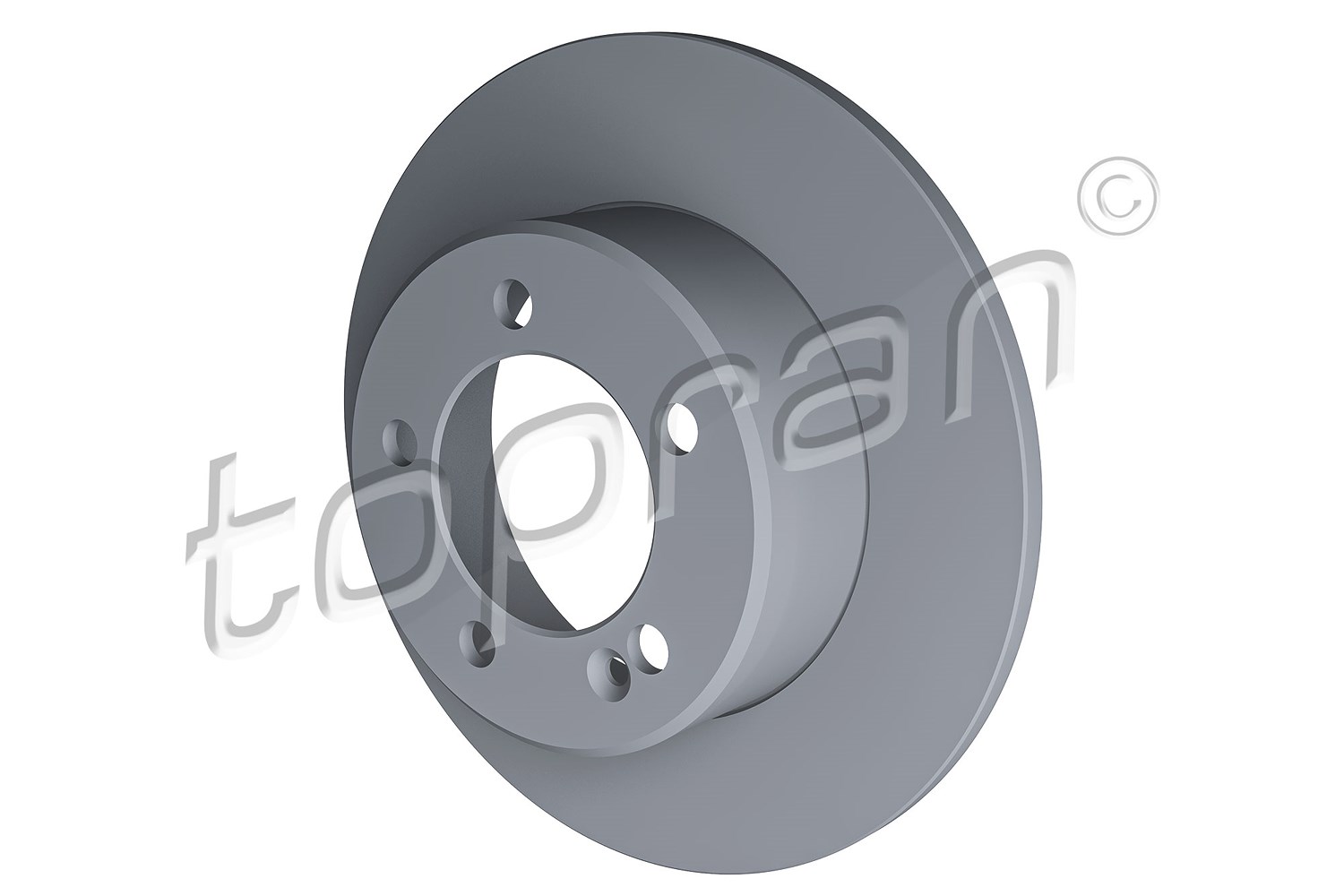 Topran Bremsscheibe Hinterachse Voll [Hersteller-Nr. 208551] für Renault, Opel, Vauxhall, Nissan