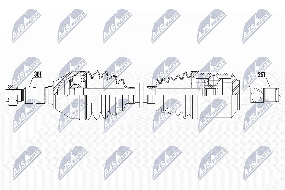 Nty Antriebswelle [Hersteller-Nr. NPW-PL-042] für Vauxhall, Opel