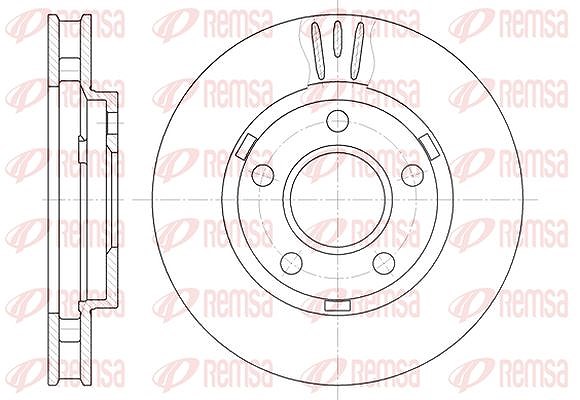 Kawe 1x Bremsscheibe [Hersteller-Nr. 658110] für Pontiac, Chevrolet, Buick, Opel, Vauxhall