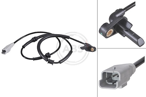 A.b.s. Sensor, Raddrehzahl [Hersteller-Nr. 31841] für Peugeot, Citroën