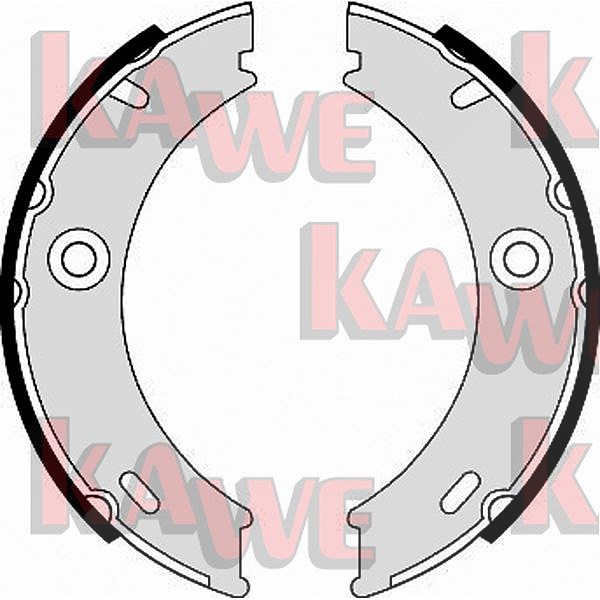 Kawe Bremsbackensatz, Feststellbremse [Hersteller-Nr. 07970] für Mercedes-Benz, VW