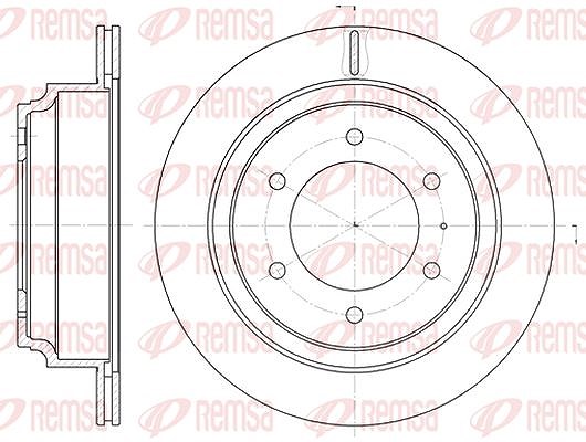Kawe 1x Bremsscheibe [Hersteller-Nr. 651510] für Vauxhall, Opel, Isuzu, Lexus