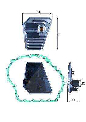 Knecht Hydraulikfilter, Automatikgetriebe [Hersteller-Nr. HX167D] für Audi, Seat