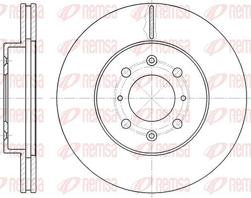 Kawe 1x Bremsscheibe [Hersteller-Nr. 622410] für Mg, Honda, Lotus, Rover