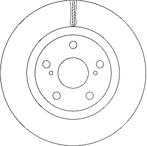 Trw Bremsscheibe [Hersteller-Nr. DF6675] für Toyota